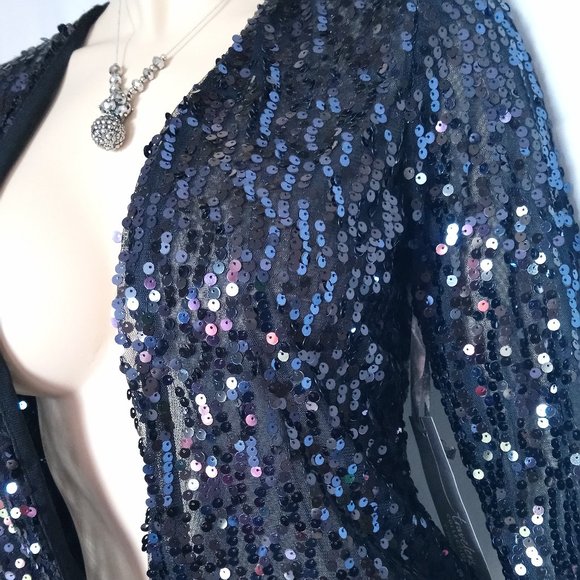 Nwt TRAVELERS By CHICO'S Sequin Tie Closure Top 0 - Picture 4 of 7